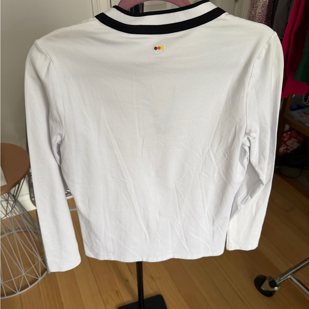 Swing Control Women's Classic White Long Sleeve Top Small - Picture 5 of 9